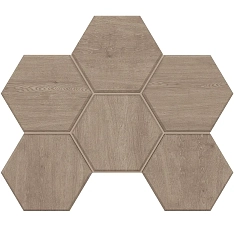 Estima Classic Wood Мозаика CW02 Hexagon Неполированный 25x28.5 / Эстима Классик Вуд Мозаика CW02 Хексагон Неполированный 25x28.5 